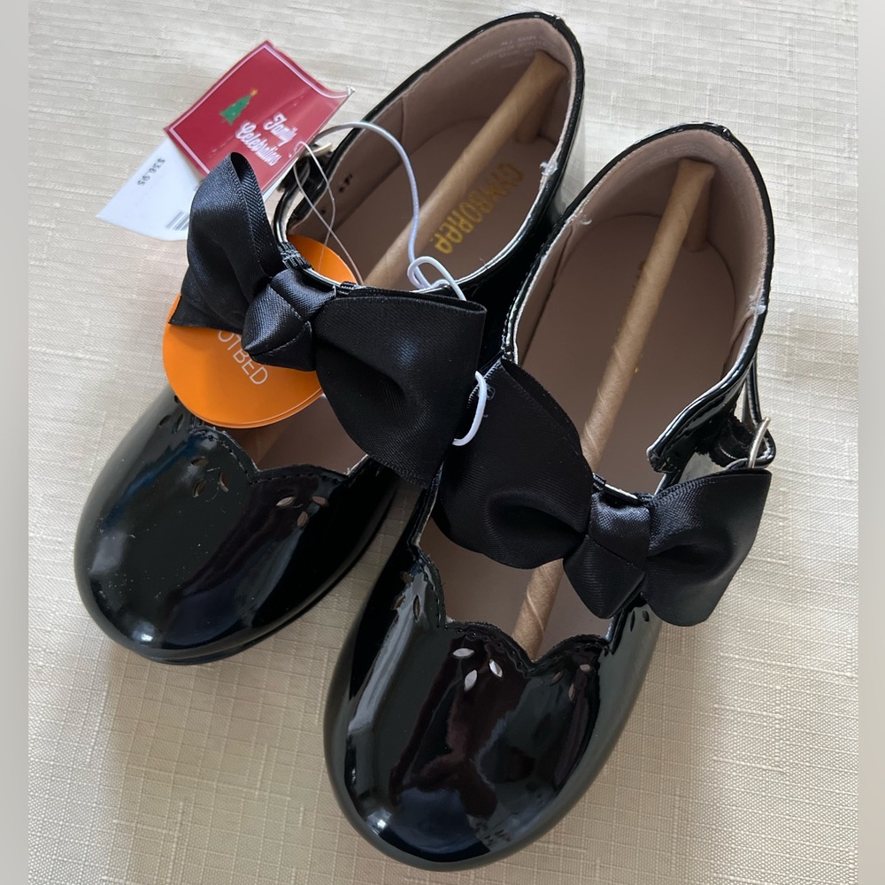 Gymboree Girls Shoes Size 10 Toddler Black Patent Leather 10T